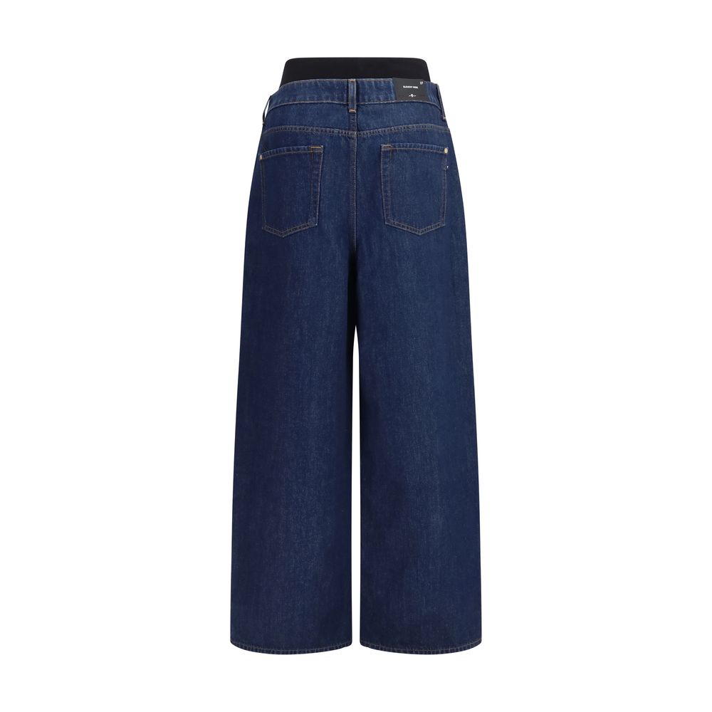 Blue Cotton Relaxed Fit Jeans