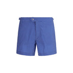 Blue Polyester Shorts