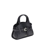 Black Calf Leather Bos Taurus Handbag
