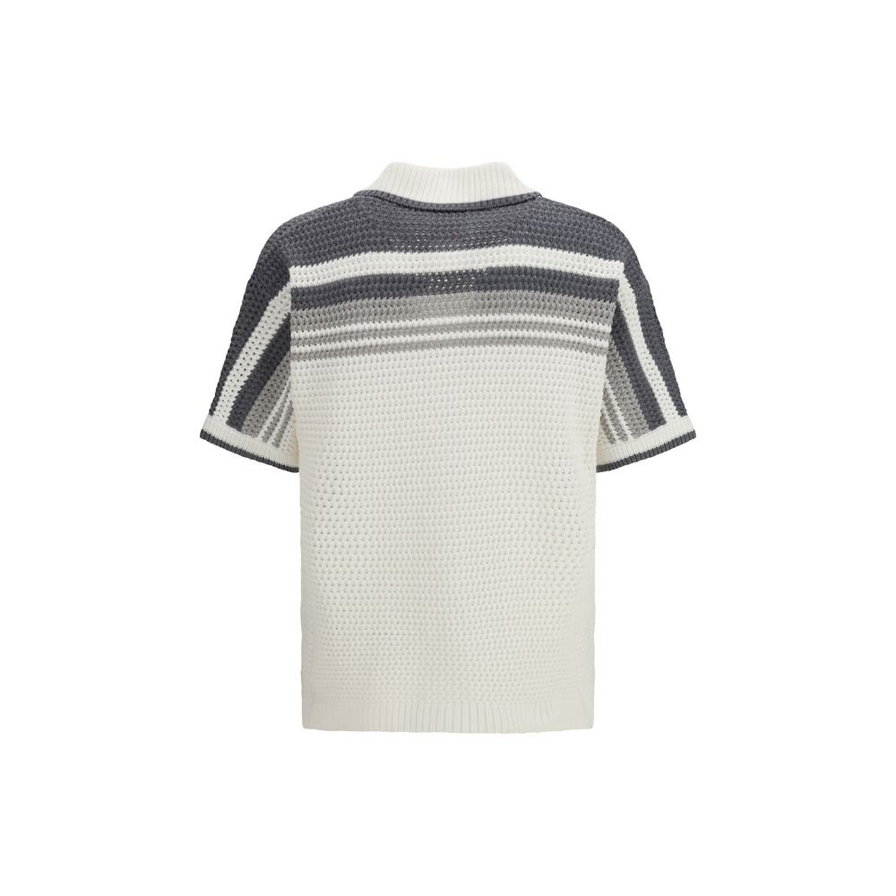 White Cotton Pattern Shirt