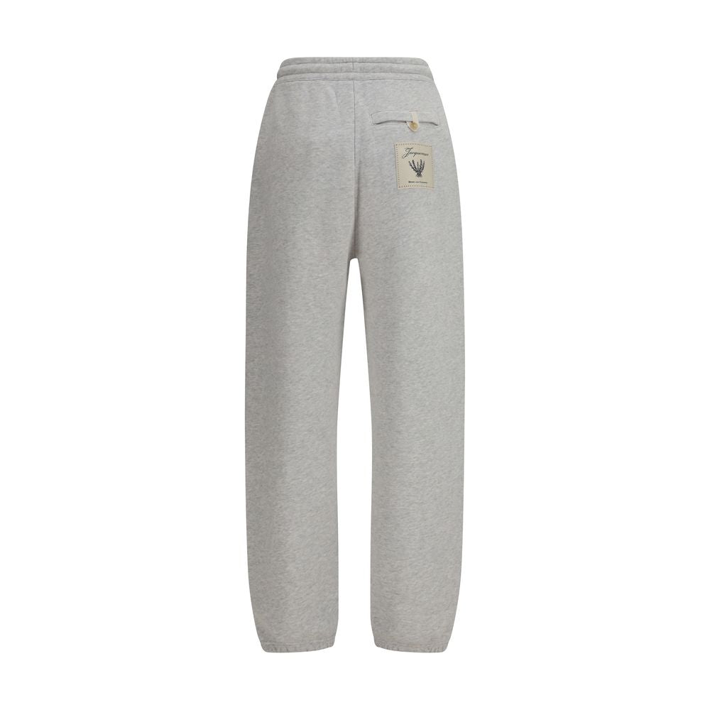 Gray Cotton Casual Pants