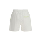 White Cotton Bermuda Shorts