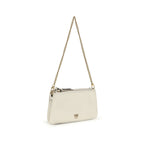 Beige Calf Leather Bos Taurus Shoulder Bag