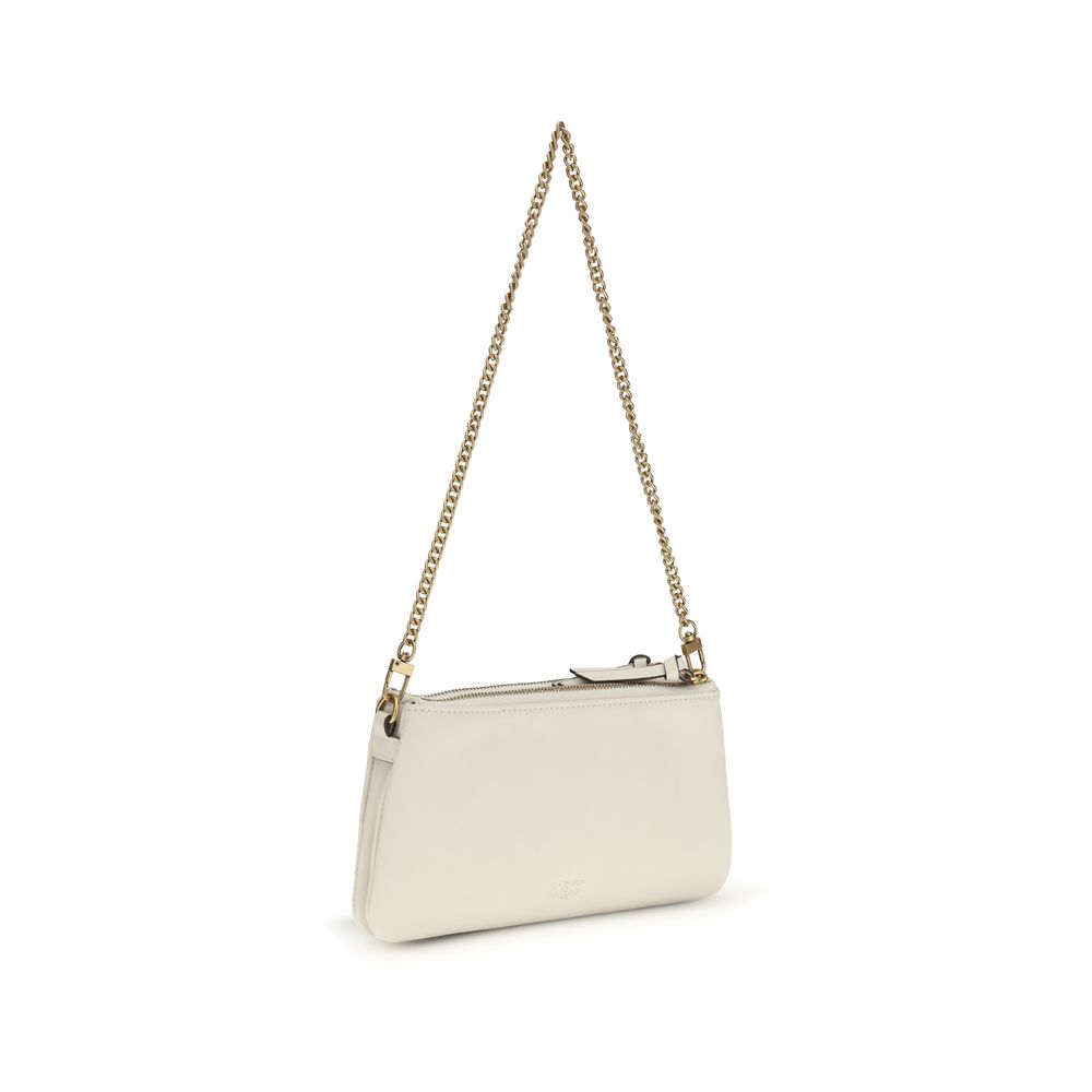 Beige Calf Leather Bos Taurus Shoulder Bag