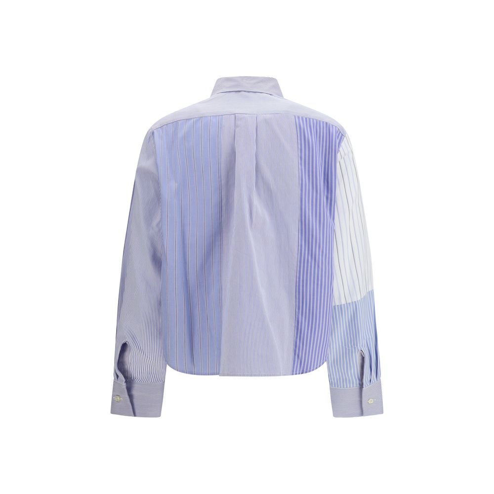 Blue Cotton Pattern Shirt