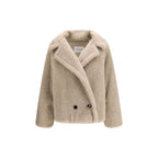 Beige Alpaca Vicugna Pacos Coat
