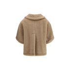 Beige Alpaca Vicugna Pacos Coat