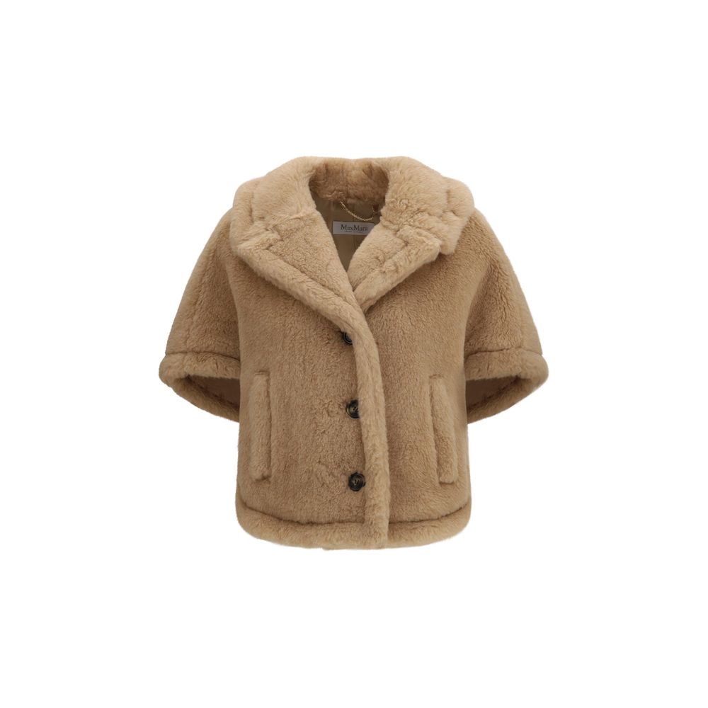 Beige Alpaca Vicugna Pacos Coat
