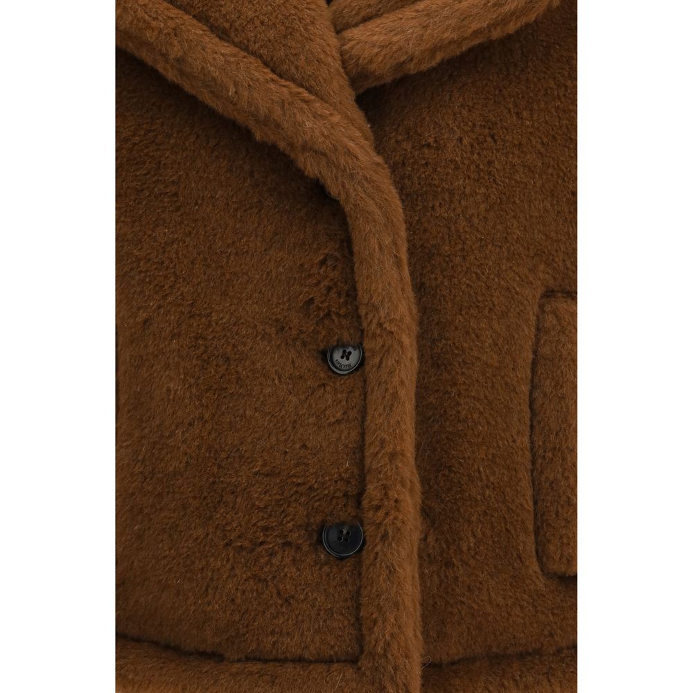 Brown Alpaca Vicugna Pacos Coat
