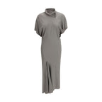 Gray Acetate Casual Dress