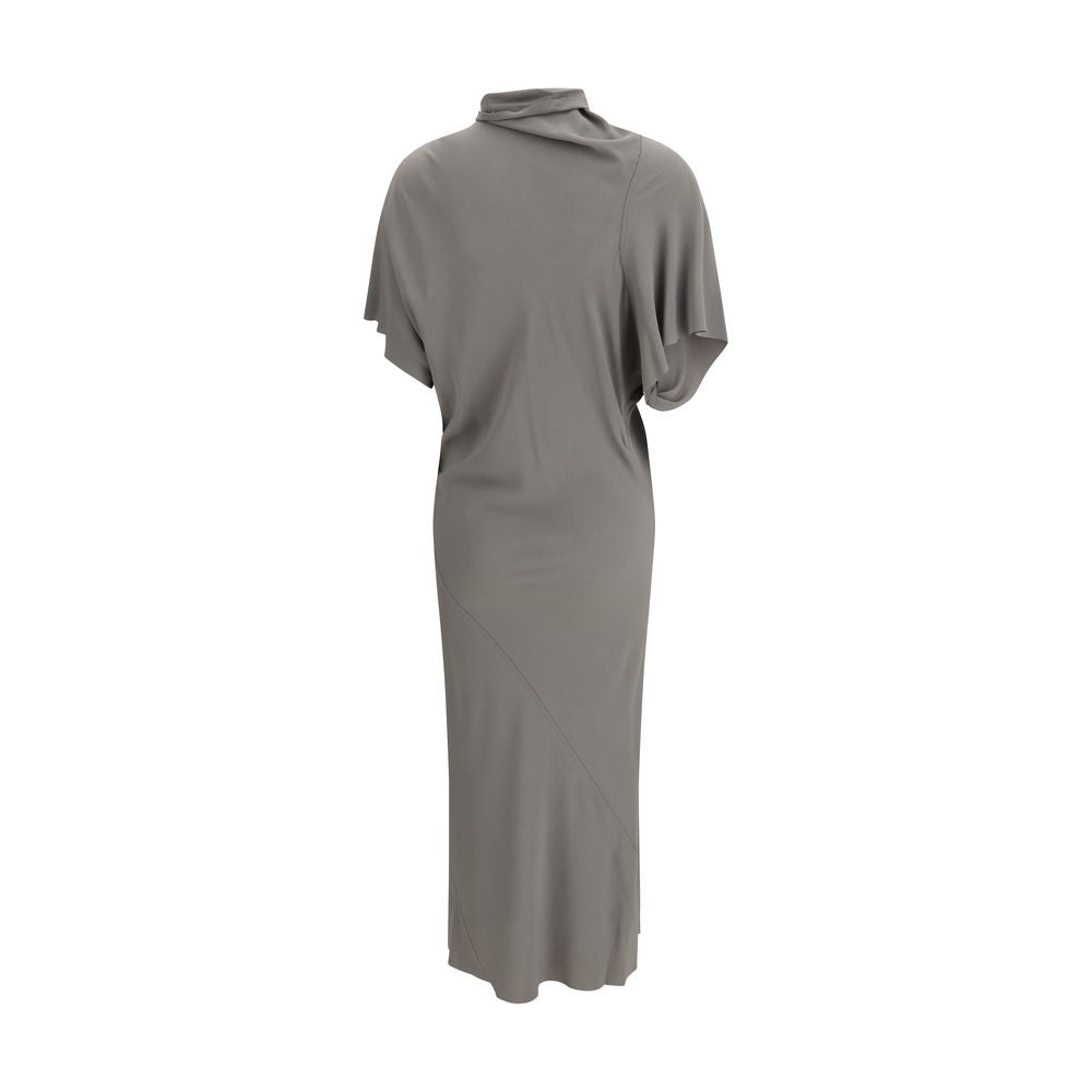 Gray Acetate Casual Dress