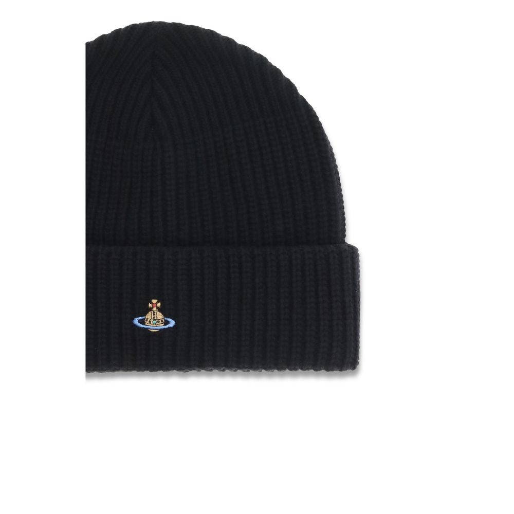 Black Wool Beanie