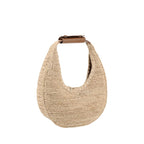 Beige Raffia Handbag