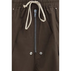 Brown Cotton Bermuda Shorts