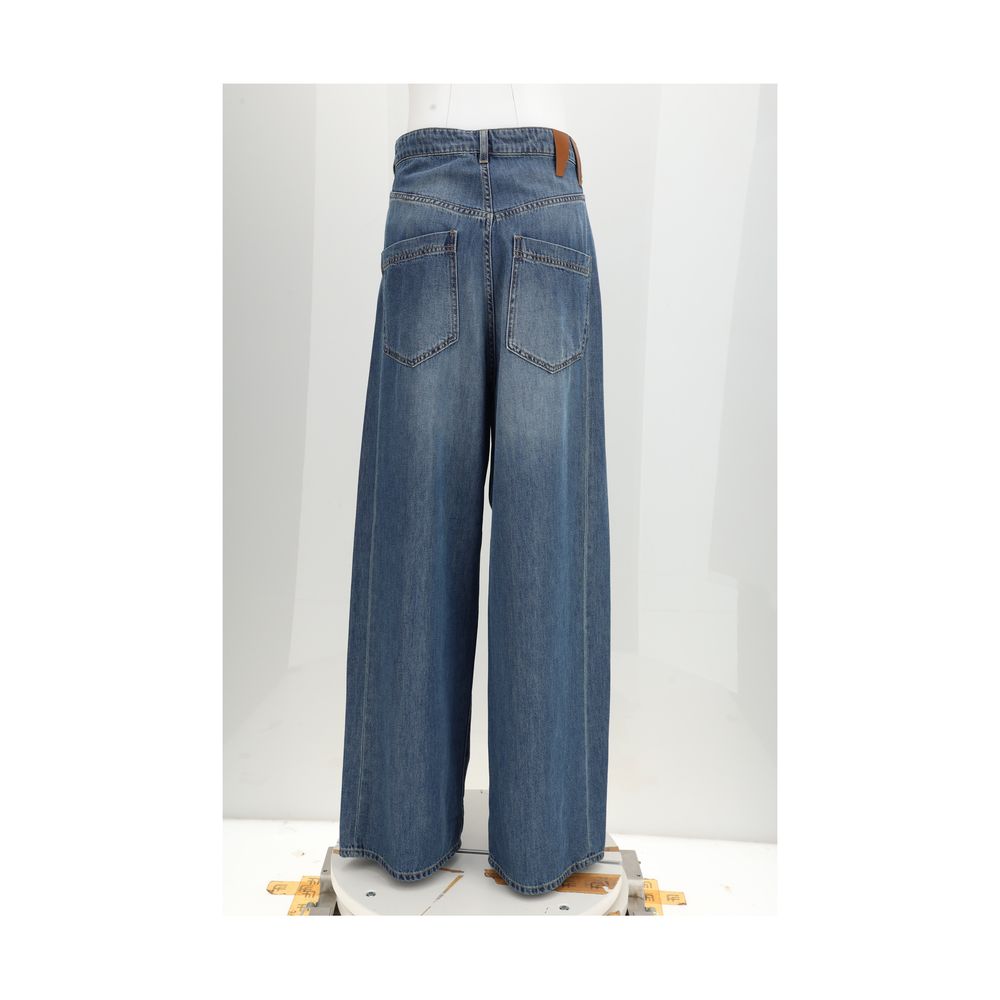 Blue Cotton Relaxed Fit Jeans