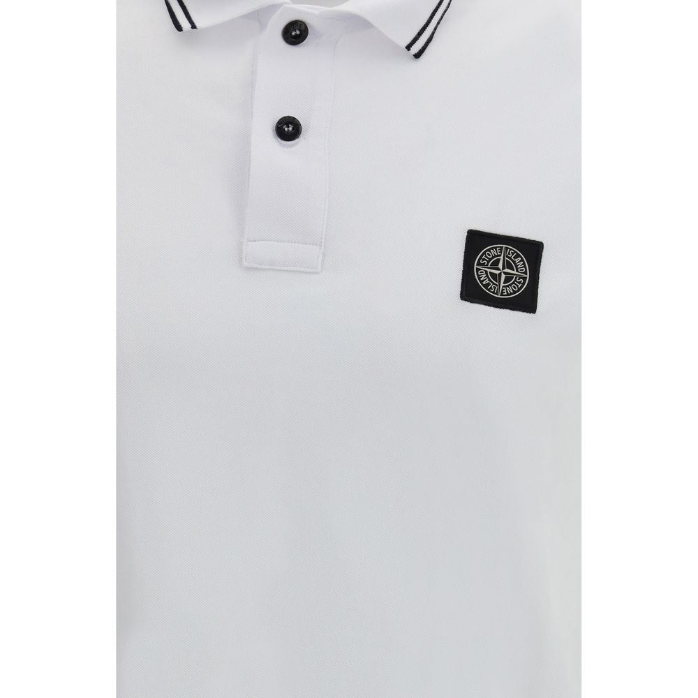 White Cotton Polo Shirt