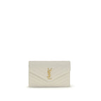 Beige Calf Leather Bos Taurus Wallet