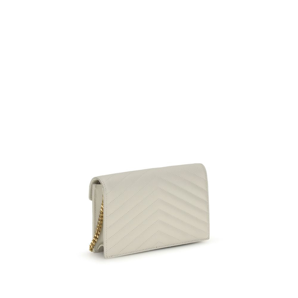 Beige Calf Leather Bos Taurus Wallet