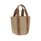 Beige Raffia Handbag