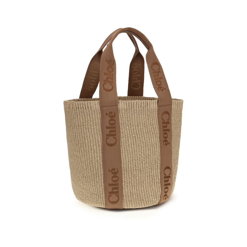 Beige Raffia Handbag