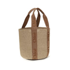 Beige Raffia Handbag