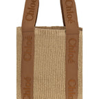 Beige Raffia Handbag