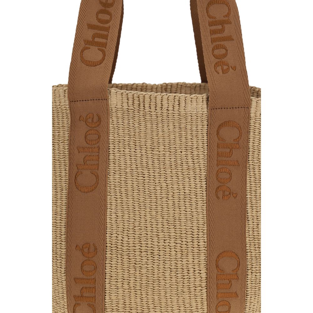 Beige Raffia Handbag