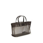 Brown Nylon Handbag