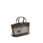 Brown Nylon Handbag