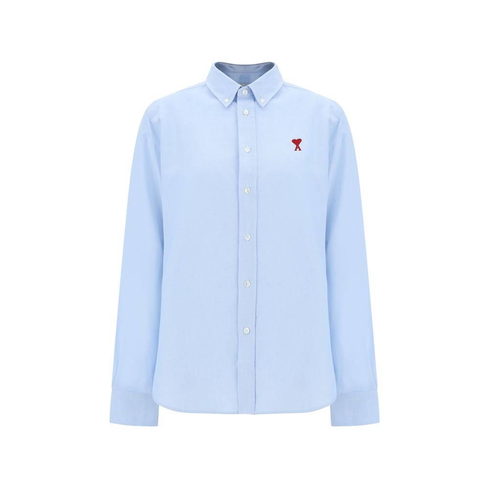 Blue Cotton Dress Shirt