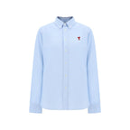 Blue Cotton Dress Shirt