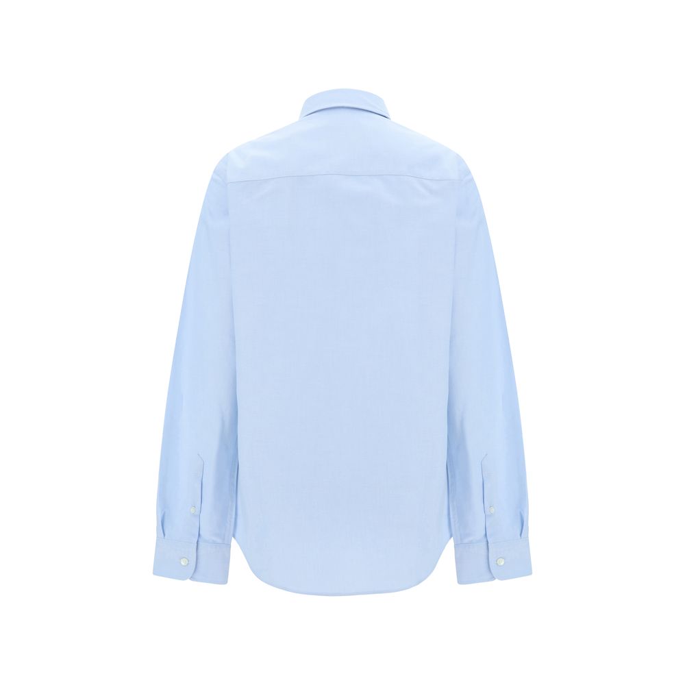 Blue Cotton Dress Shirt