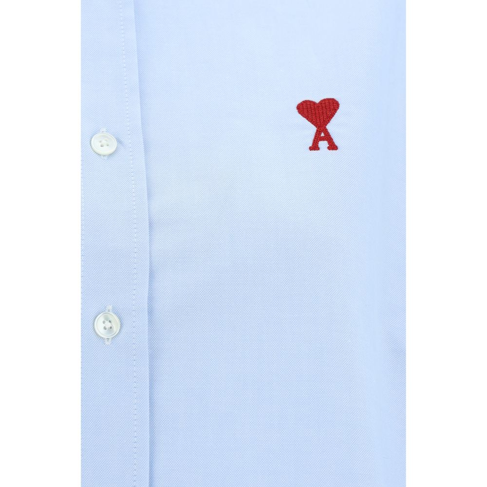 Blue Cotton Dress Shirt