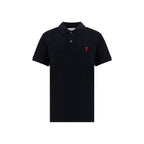 Black Cotton Polo Shirt