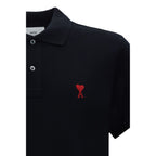 Black Cotton Polo Shirt