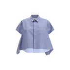 Blue Cotton Shortsleeve Shirt