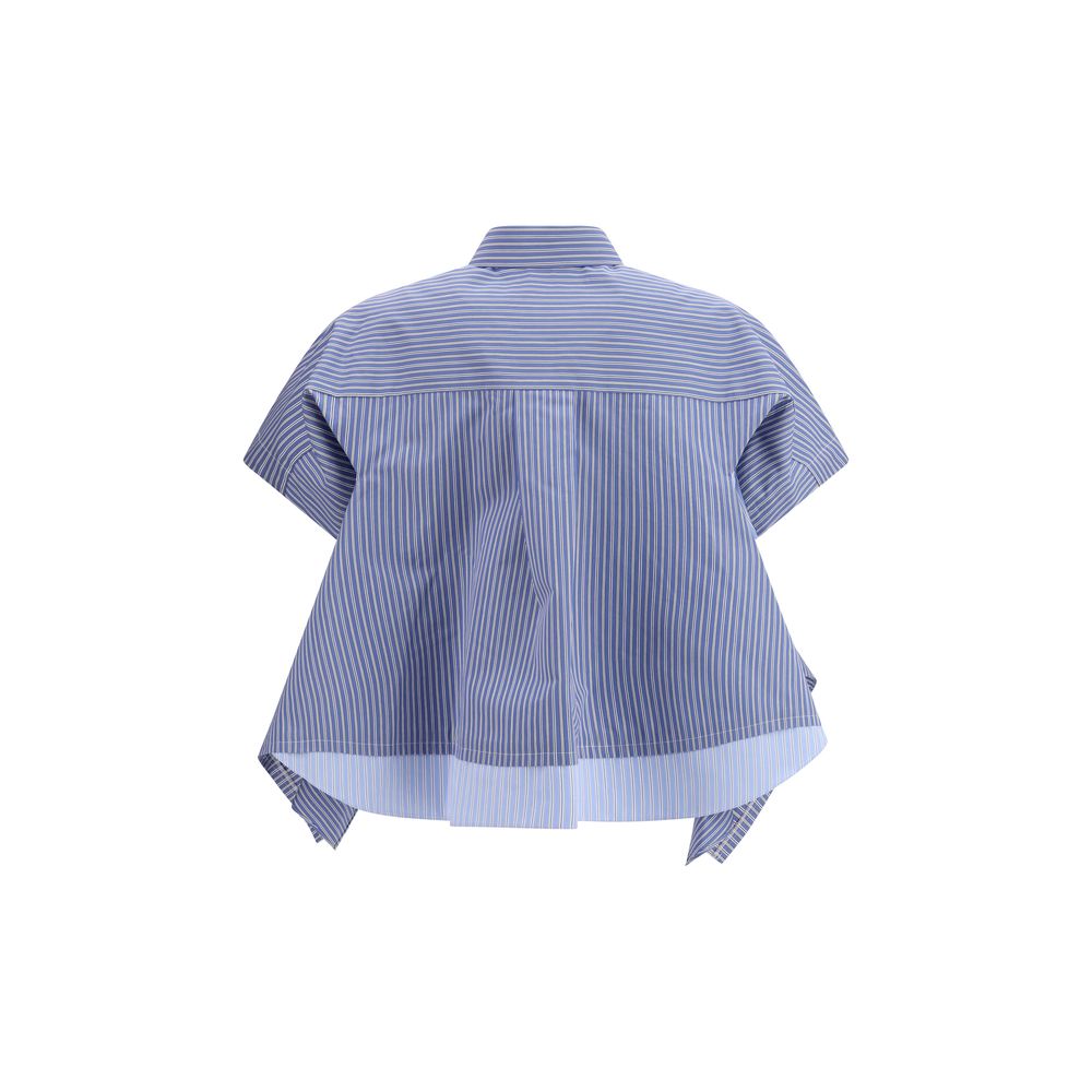 Blue Cotton Shortsleeve Shirt