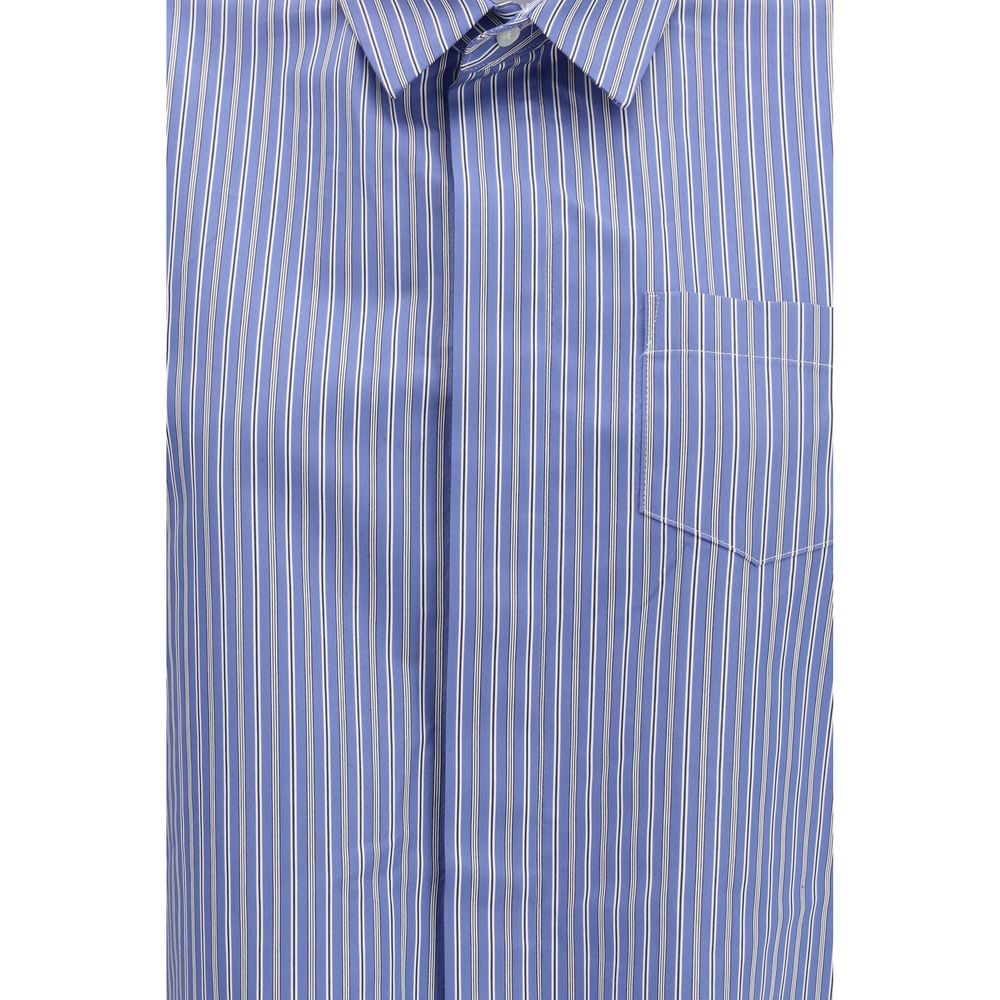 Blue Cotton Shortsleeve Shirt