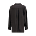 Black Wool Dress Shirt