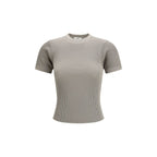 Beige Silk T-Shirt