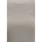 Beige Silk T-Shirt