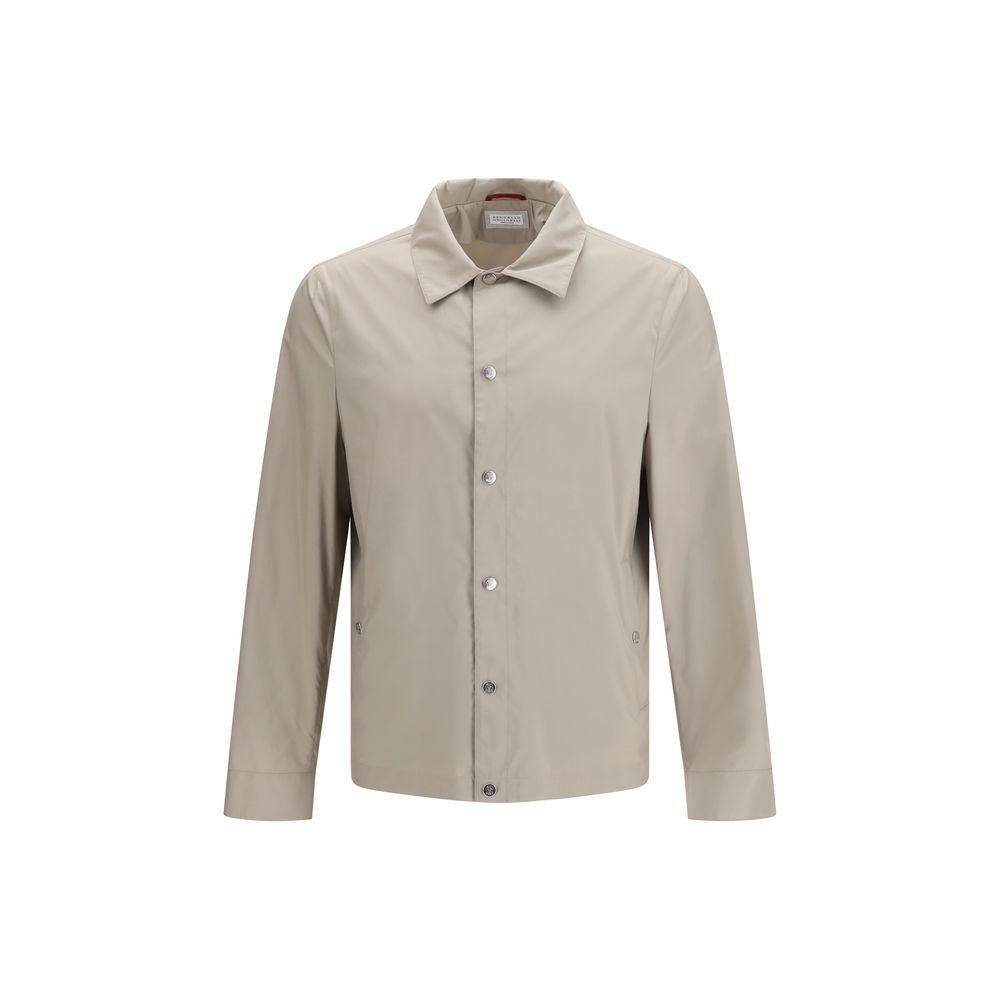 Beige Polyester Coat