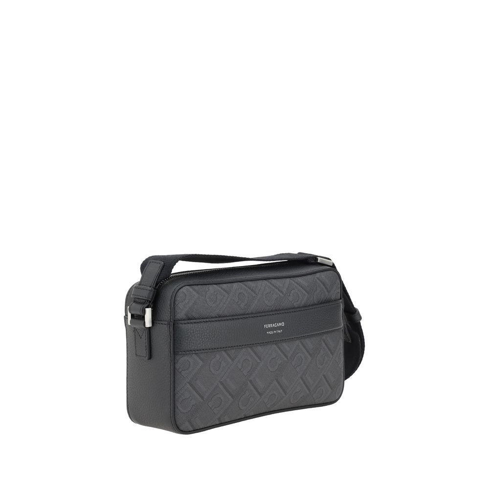 Black Polyethylene Shoulder Bag