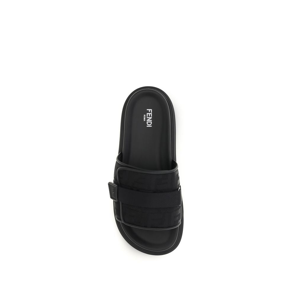 Black Polyamide Sandals
