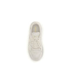 Gray Calf Leather Bos Taurus Low Top Sneakers
