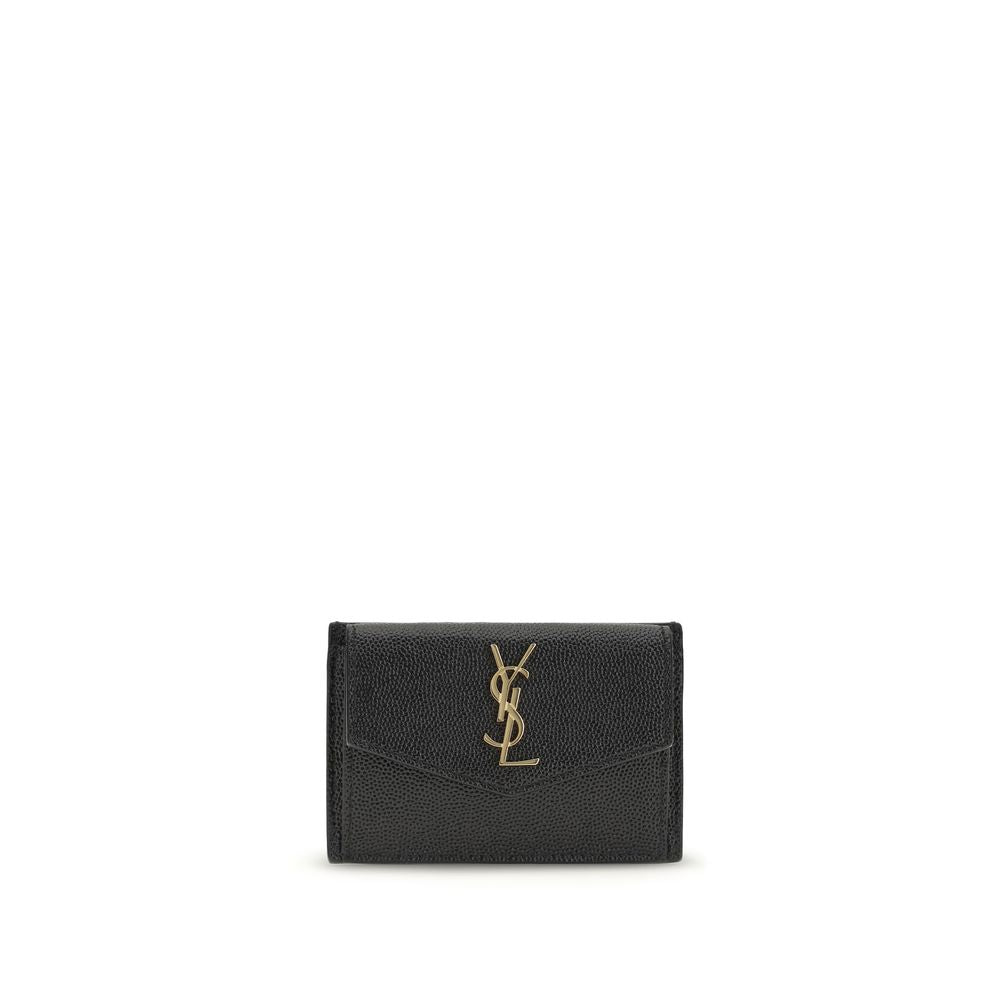 Portefeuille en cuir de veau noir Bos Taurus