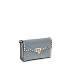 Blue Calf Leather Bos Taurus Shoulder Bag