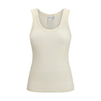Beige Wool Oves Aries Sleeveles T-Shirt