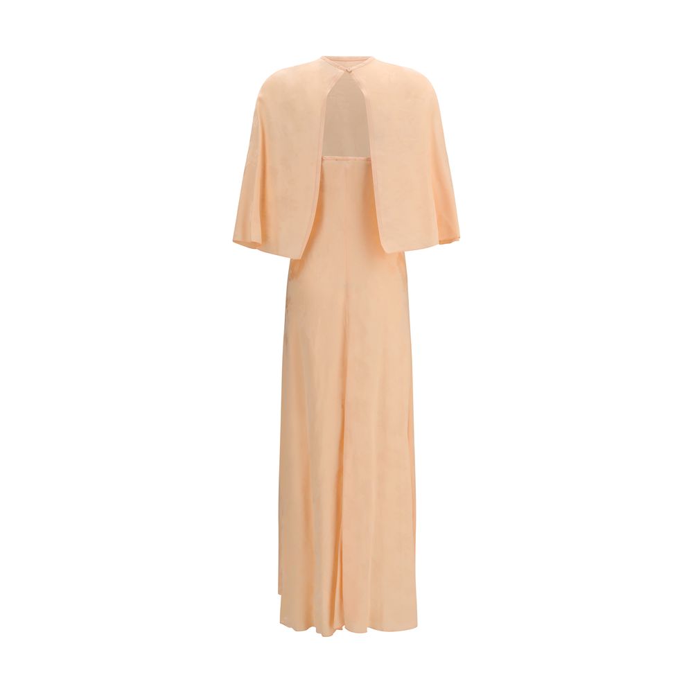 Orange Viscose Casual Dress