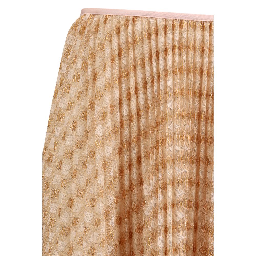 Multicolor Viscose Midi Skirt